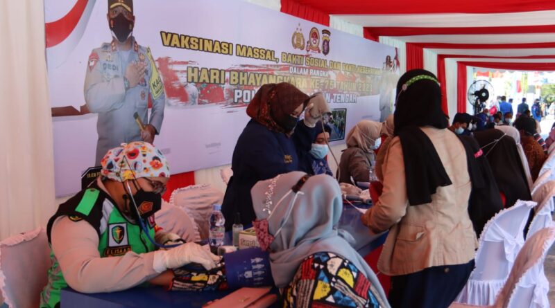 Proses Vaksinasi di Kalteng (Foto: IST)