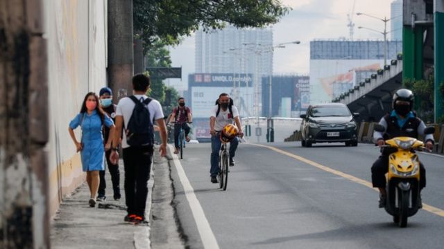 Suasana Manila, Filipina ketika dikunci (Foto: bbc.com)
