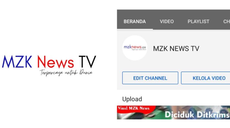 Logo MZK News TV yang Baru, Rabu, 21 Juli 2021 (Foto: Dok. MZK News)