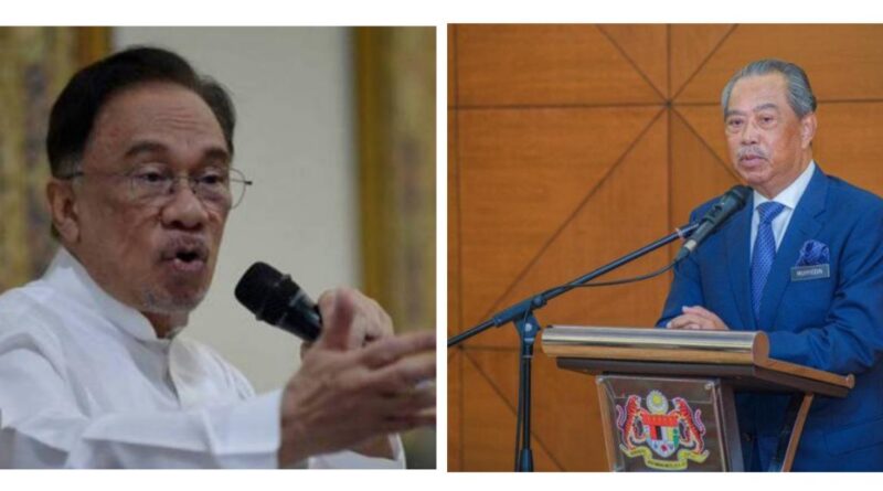 Datuk Seri Anwar Ibrahim dan Perdana Menteri Malaysia Muhyiddin Yassin (Foto: IST)