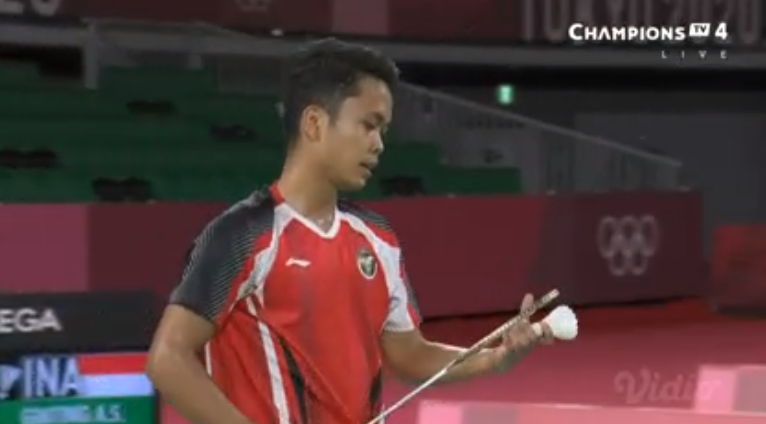 Tunggal Putra Indonesia A S Ginting di Perempat Final Sabtu (doc. mzknews.co)