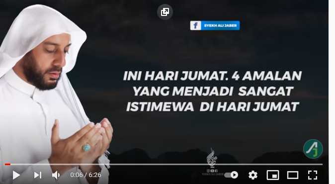 Sumber Foto: Youtube Syekh Ali Jaber