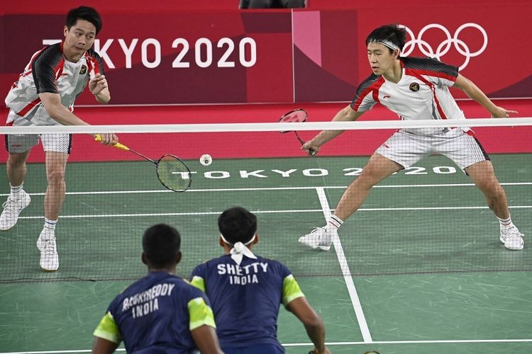 Kevin-Gideon kalahkan Wakil India (foto: kompas.com)
