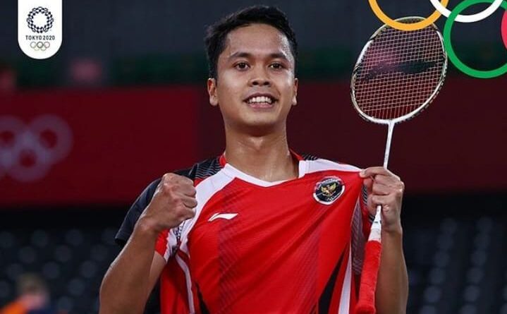 Anthony Sinisuka Ginting di Final Medali Perunggu, Senin, 2 Agustus 2021 (Foto: Instagram olimpiadetokyo2020.id)
