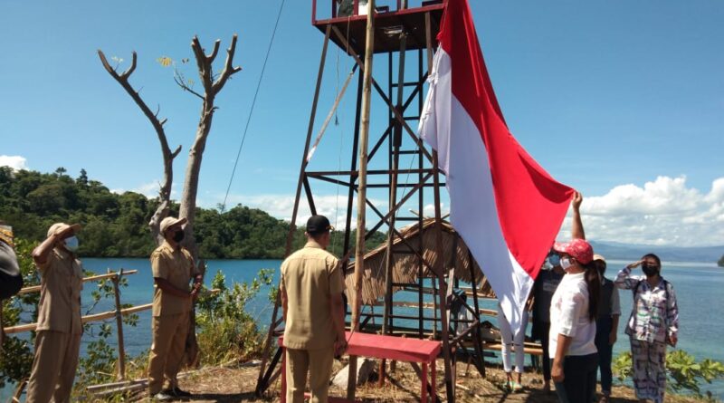 Prosesi Upacara HUT RI yang dilakukan Oleh Pemdes Wawontulap (Foto: Ist)