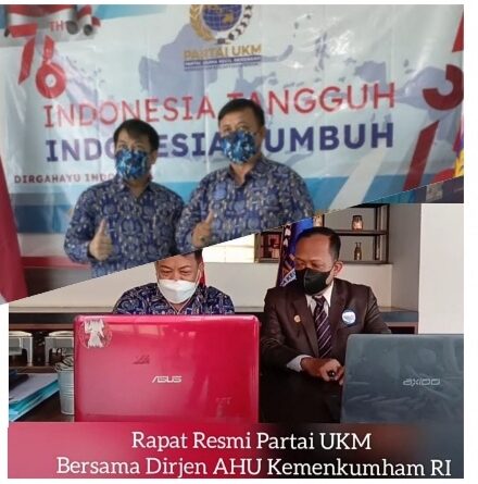 Rapat Resmi Partai UKM Bersama Brigjen AHU Kemenkumham (Foto: Ist)