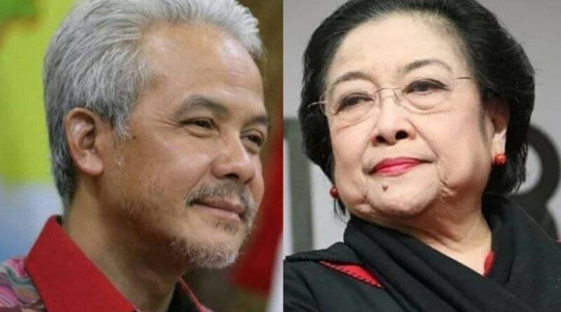 Inframe: Megawati Soekarnoputri dan Ganjar Pranowo (Foto: portaljember.pikiran-rakyat.com)