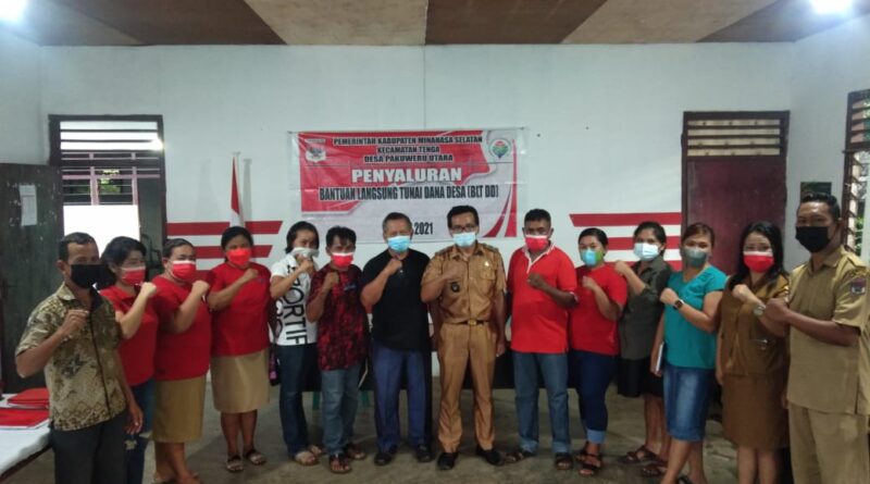 Realisasikan Dana Desa,Pemdes Pakuweru Utara salurkan BLT-DD Bulan September kepada 26 KPM