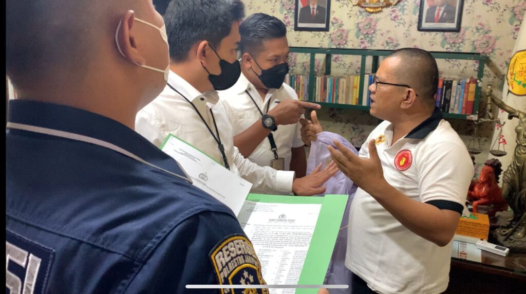 Foto saat ketua LSM Tamperak