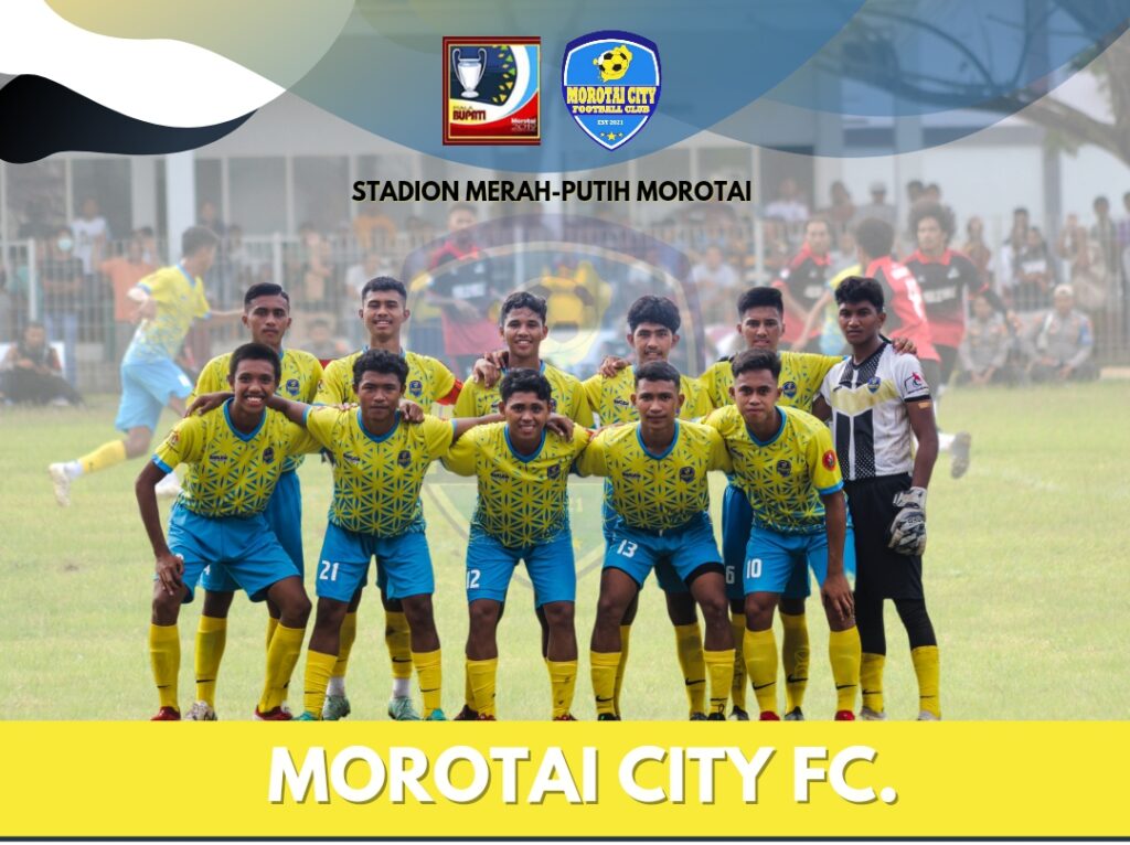 Foto bersama tim Morotai FC