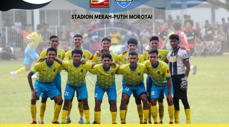 Foto bersama tim Morotai FC