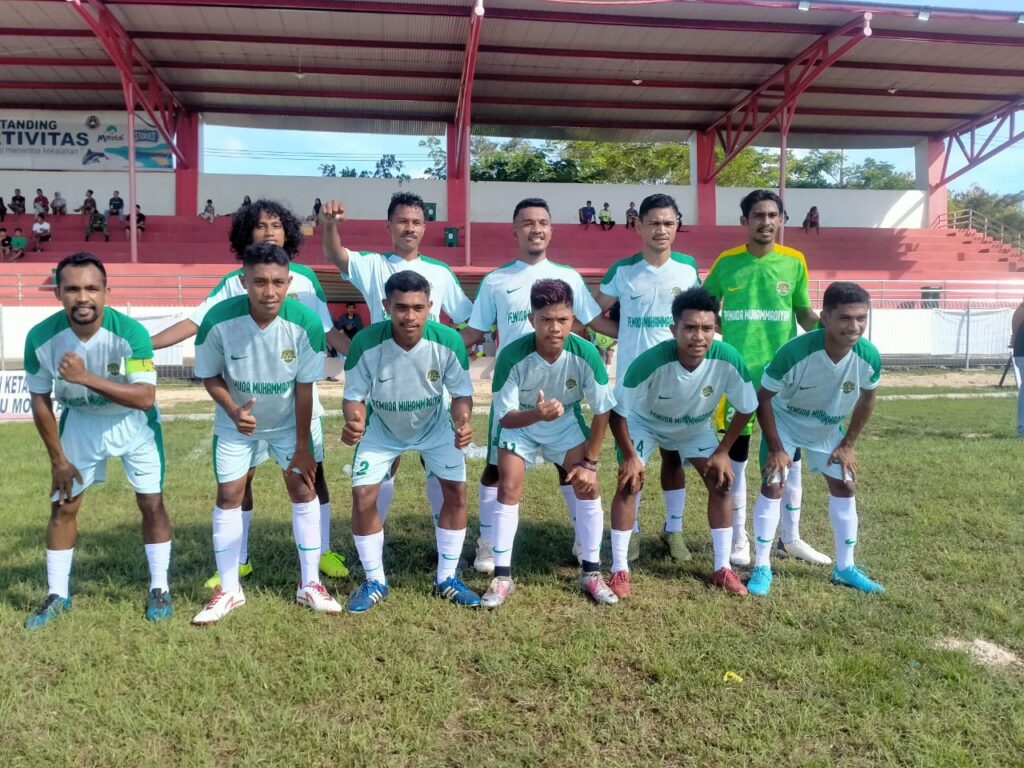 Pertandingan antara Akademi Morotai City vs Goa Star (Foto: Ist)