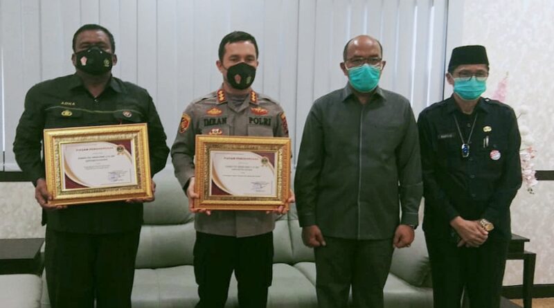 Ketua DPRD Sumbar Berikan Apresiasi pada Kapolresta Padang (Foto: Ist)