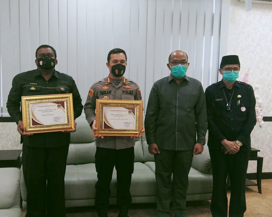 Ketua DPRD Sumbar Berikan Apresiasi pada Kapolresta Padang (Foto: Ist)