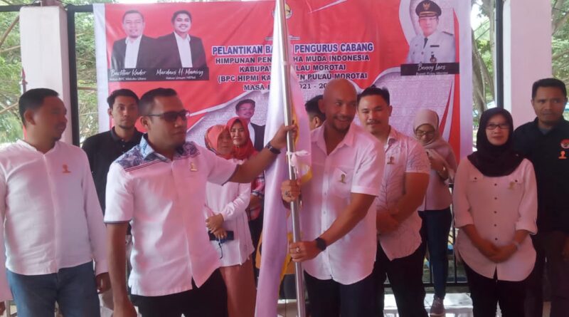 Foto suasana pelantikan Ketua HPMI Pulau Morotai terbaru