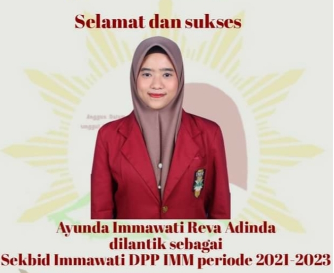 Reva Adinda Putri Asal Jambi jadi Sekbid DPP IMM (Foto: ist)