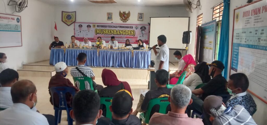Foto suasana pelaksanaan Musrenbangdes