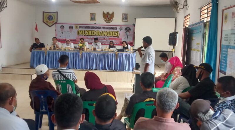 Foto suasana pelaksanaan Musrenbangdes