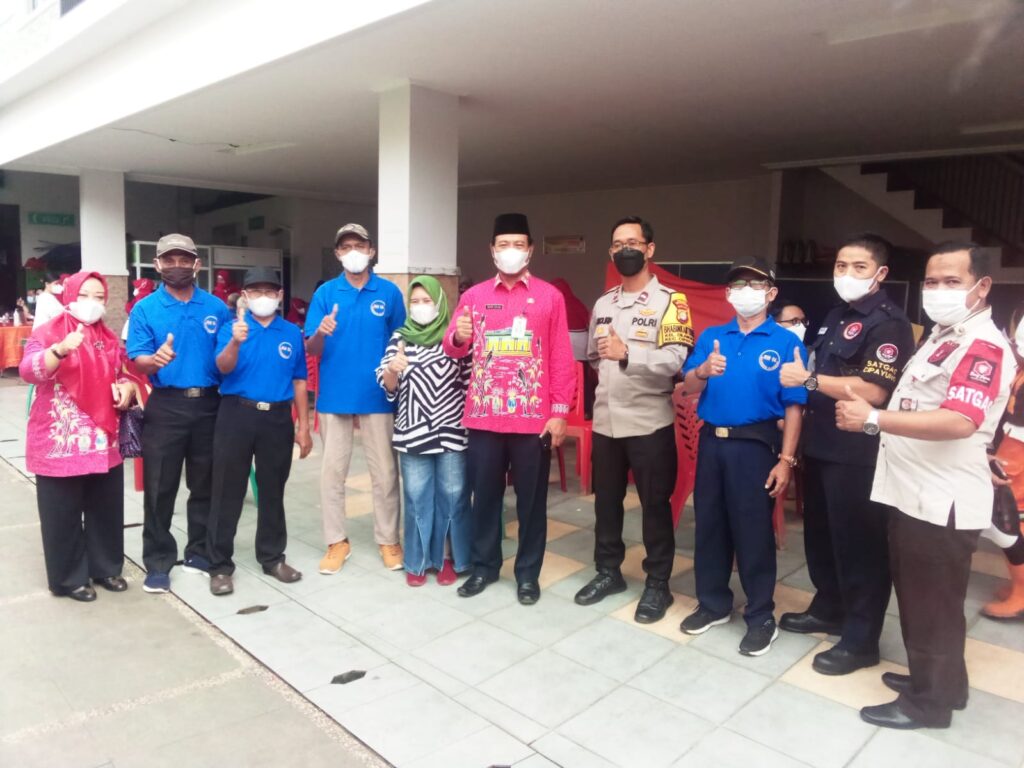 Foto suasana dalam acara vaksinasi