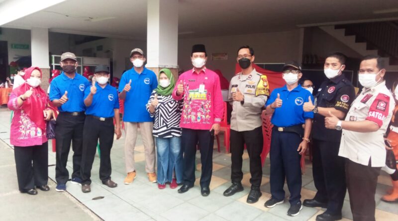 Foto suasana dalam acara vaksinasi