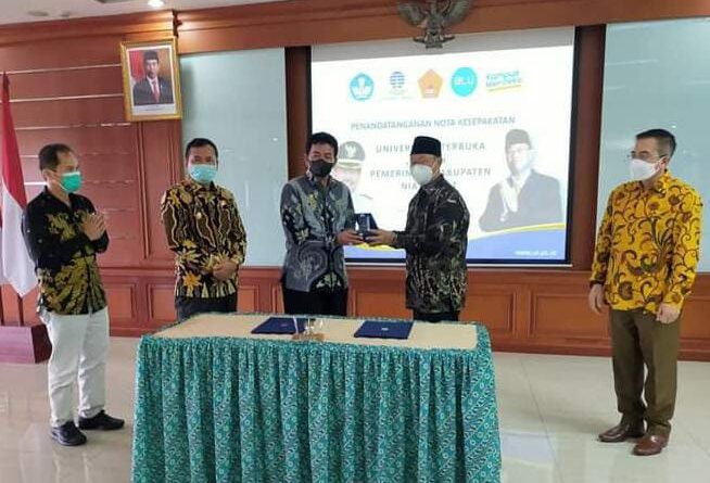 Pemda Nias Barat dan Kampus UT Kerjasama (Foto: Ist)