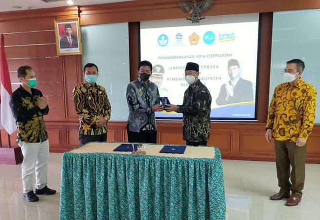Pemda Nias Barat dan Kampus UT Kerjasama (Foto: Ist)