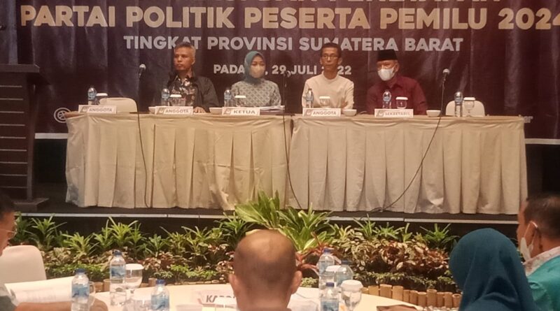 Foto Suasana Pelaksanaan Rakor KPU Sumbar dengan Partai Politik