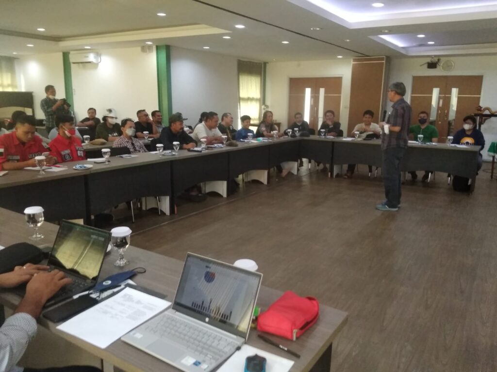 Foto suasana pelaksanaan lokakarya jurnalistik