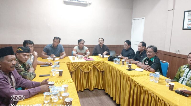 Foto suasana rapat yang telah dilaksanakan