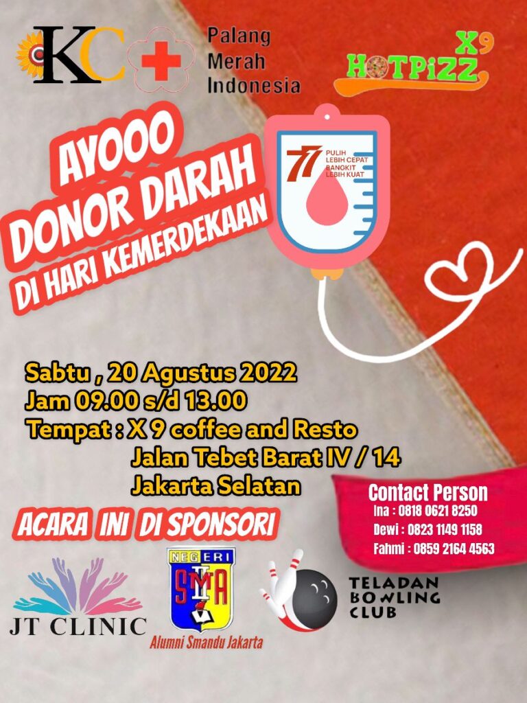Poster Kegiatan Donor Darah Jelang HUT NKRI
