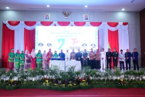 Foto: Bupati Deli Serdang foto bersama dengan jajaran Forkopimda. 