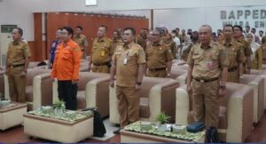 Foto: Unsur OPD Pemkab Muara Enim menghadiri giat implementasi SAKIP dengan Kemenpan RB RI. 