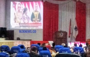 Ketua DPRD Lahat, Bupati Lahat, Unsur Forkopimda, Sekda, Unsur OPD dengan seksama mendengar Pidato Kenegaraan Presiden RI (Foto: IST) 