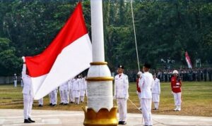Paskibraka menaikan Bendera Merah Putih di acara HUT Kemerdekaan RI ke-78 Tahun 2023 (Foto: IST) 