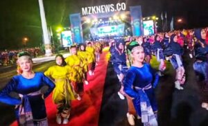 1000 Penari Kabupaten Lahat menampilkan Tarian Erai-erai di Opening Ceremony Porprov Sumsel ke -XIV dan Peparprov Sumsel IV Lahat 2023 (Foto: IST)