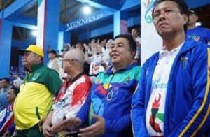 Sekdakab Muara Enim di Acara Pembukaan Porprov Sumsel ke-XIV dan Peparprov IV Sumsel 2023 di Kabupaten Lahat (Foto: IST)