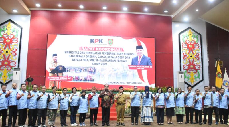 Foto bersama peserta Rakor di Kalteng