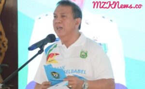 Pj. Bupati Muara Enim saat memberikan sambutan di acara pemberian bonus kepada atlit berprestasi di Porprov Sumsel ke-XIV Tahun 2023 (Foto: IST) 