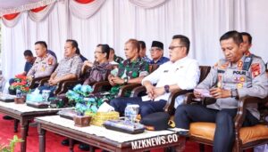 Kapolres Lahat AKBP S. Kunto Hartono di acara Pelatihan dan Simulasi Sispamkota dalam rangka Pengamanan Pemilu 2024 (Foto: IST) 