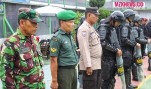 Apel Siaga Peningkatan Kewaspadaan menghadapi Perayaan Natal 2023dan Tahun Baru 2024 dihadiri  seluruh Petugas Lapas Muara Enim, Personil Kodim 0404/Muara Enim, dan Personil Polres Muara Enim (Foto: IST) 