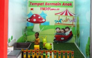 Fasilitas bermain untuk anak keluarga para Pengunjung warga Binaan di Lapas Muara Enim (Foto: IST) 