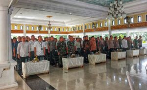 OPD, TNI- Polri, Satpol PP, para Camat di acara Rakor Persiapan Pemilu 2024 tingkat Kabupaten Muara Enim (Foto: IST) 