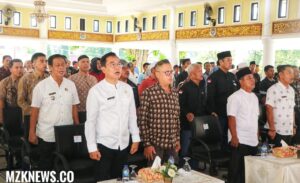 Unsur Muspida, unsur Camat, Ormas, OKP, Tokoh masyarakat saat di acara Halal Bihalal dalam rangka silaturahmi yang digelar DPC GRIB Kab. Muara Enim (Foto: IST)Â