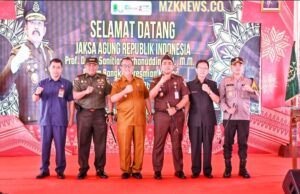 Pj. Bupati Muara Enim bersama Forkoimda saat menghadiri peresmian gedung baru kantor Kejari Muara Enim dan PALI (Foto: IST) 