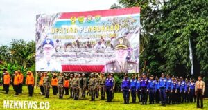 Peserta Upacara Pembukaan TMMD ke-120 Tahun 2024 yang diselenggarakan Kodim 0404/ Muara Enim (Foto: IST) 