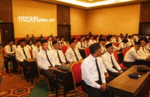 66 anggota Panwascam se-Kabupaten Muara Enim yang baru dilantik saat mendengar arahan Pj. Bupati Muara Enim, H. Ahmad Rizali (Foto: IST)Â