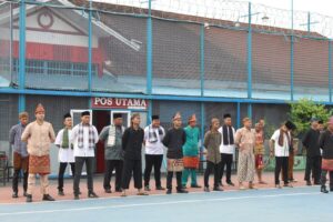 Jajaran Pegawai Lapas Kelas IIB Muara Enim di upacara bendera memperingati hari lahir Pancasila (Foto: IST) 