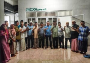 Pengurus KNPI Kabupaten Muara Enim bersama Kapolres Muara Enim AKBP Jhoni Eka Putra di Rudin Kapolres (Foto: IST) 