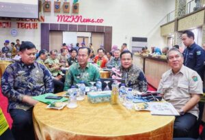 Pj. Bupati Muara Enim di acara rapat tingkat tinggi & penguatan Kapasitas Tim Pengendalian Inflasi Daerah Provinsi Sumsel (Foto: IST)Â