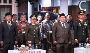 Sekdakab Muara Enim, Yulius bersama unsur Forkopimda dan OPD Muara Enim saat di acara Pengukuhan Paskibraka dan Bendera Pusaka (Foto: IST) 